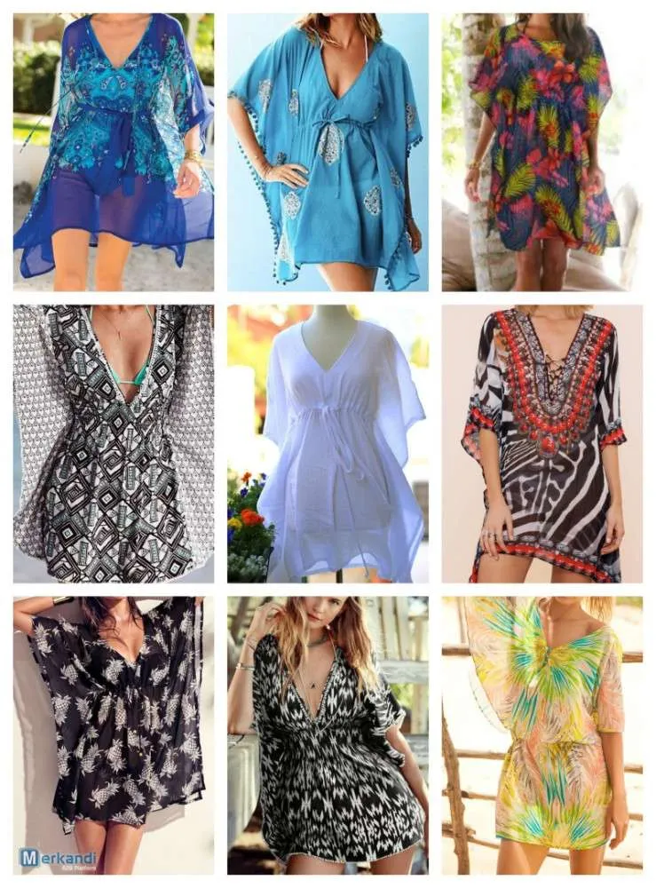 PACK VESTIDOS KAFTAN SUMMER  DIFERENTES MODELOS  REF KAFTAN17061905