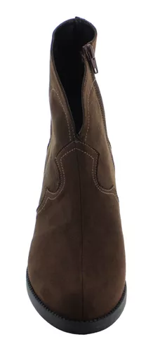 Palazio Bota Vaquera Tacon Moda Casual Cierre Mujer 86503