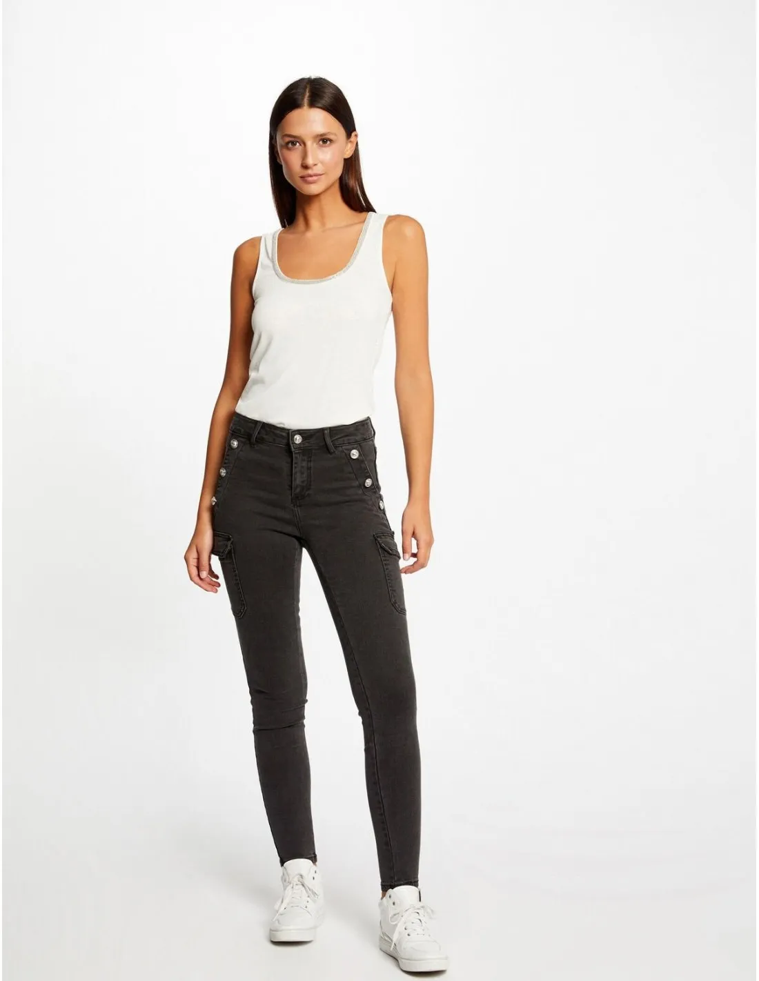 PANTALON VAQUERO MORGAN PEMA CARGO