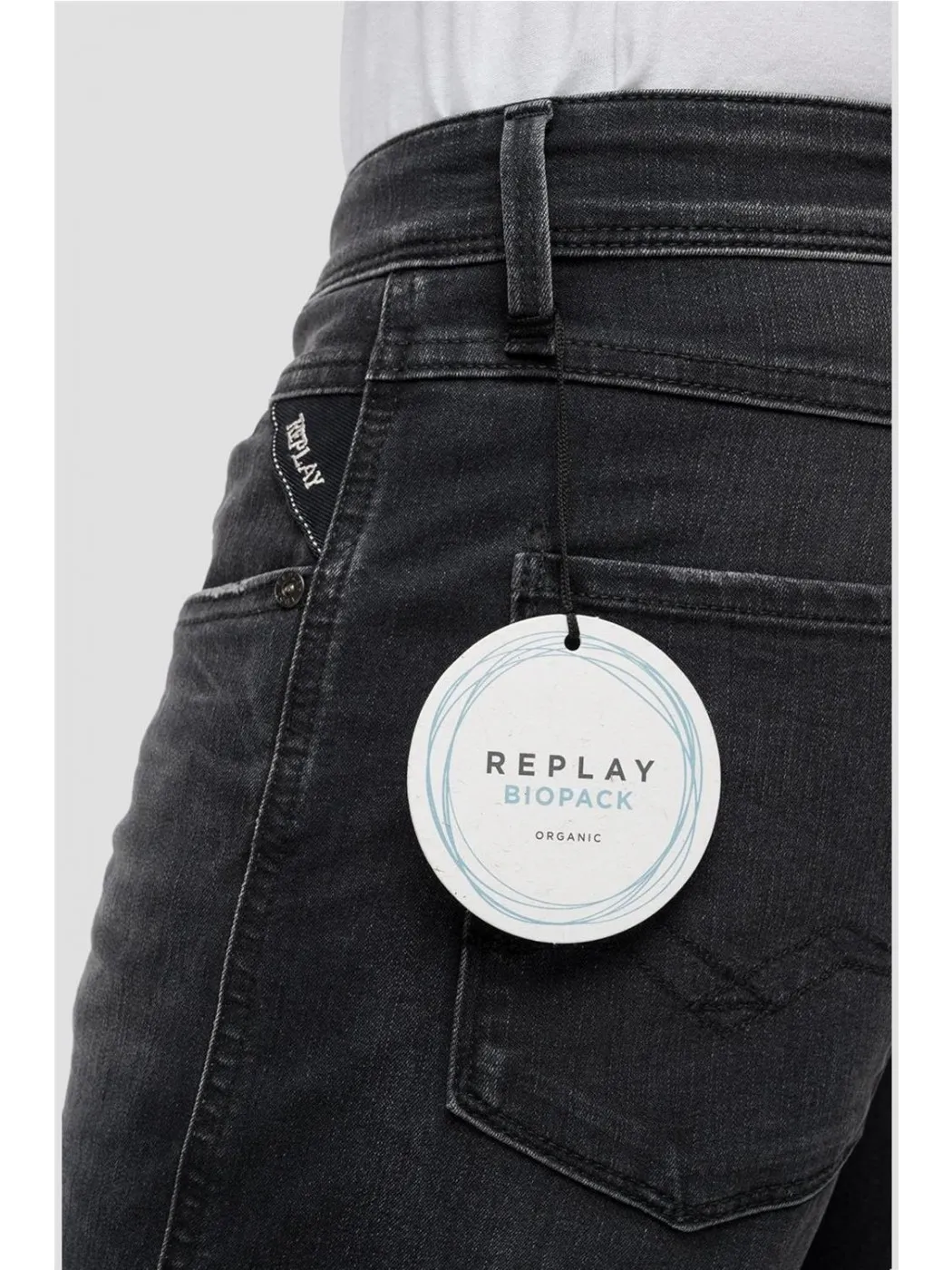 PANTALON VAQUERO REPLAY HOMBRE ANBASS SLIM 573 BIO