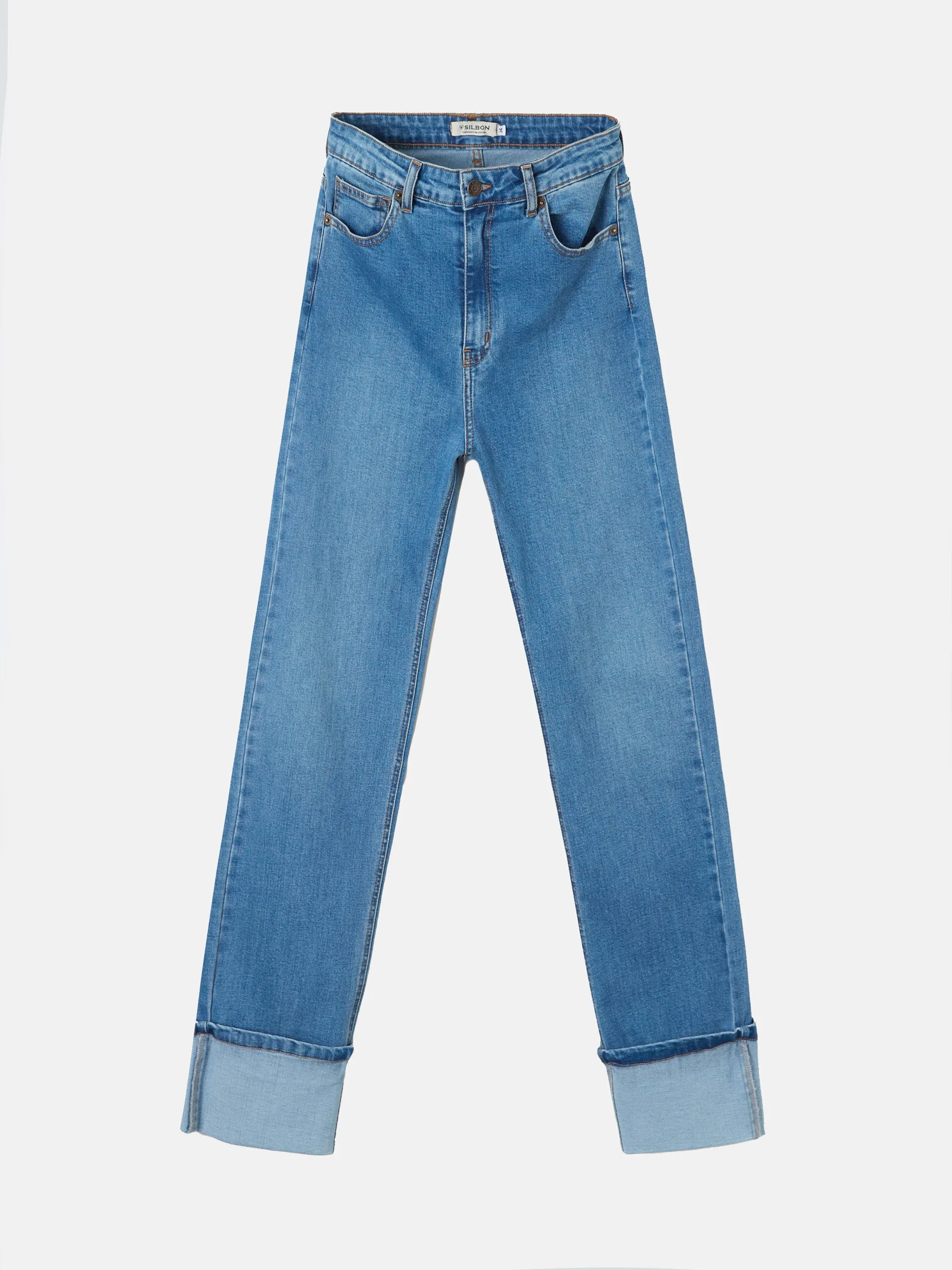 Pantalon vuelta denim