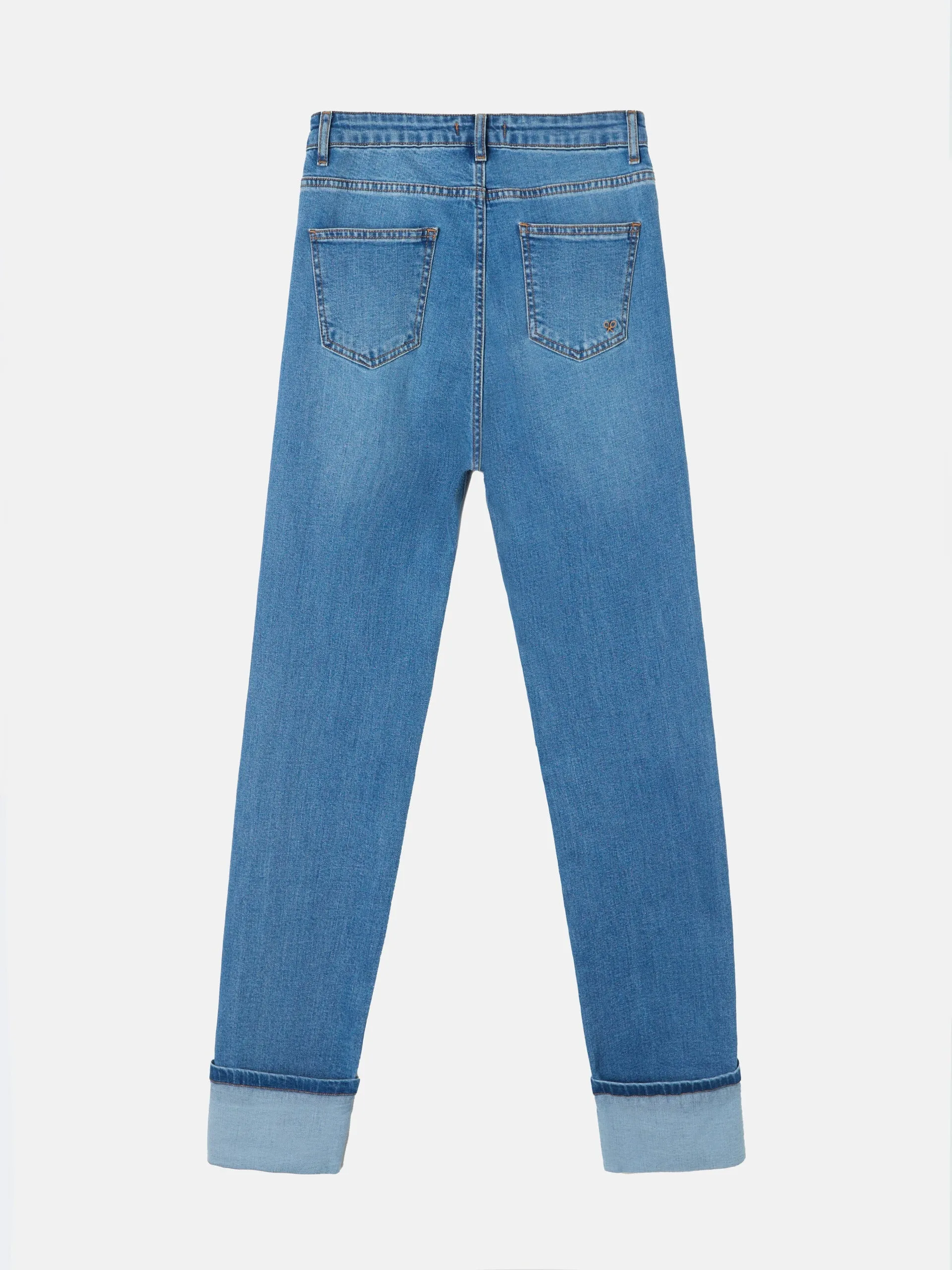 Pantalon vuelta denim