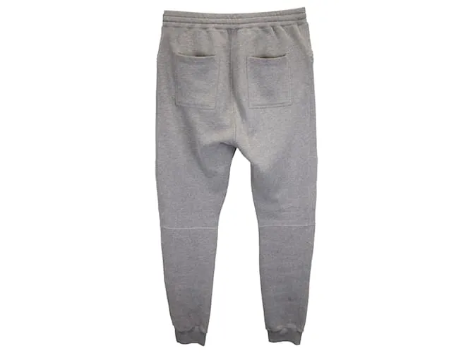 Pantalones de chándal Biker Balmain en algodón gris 