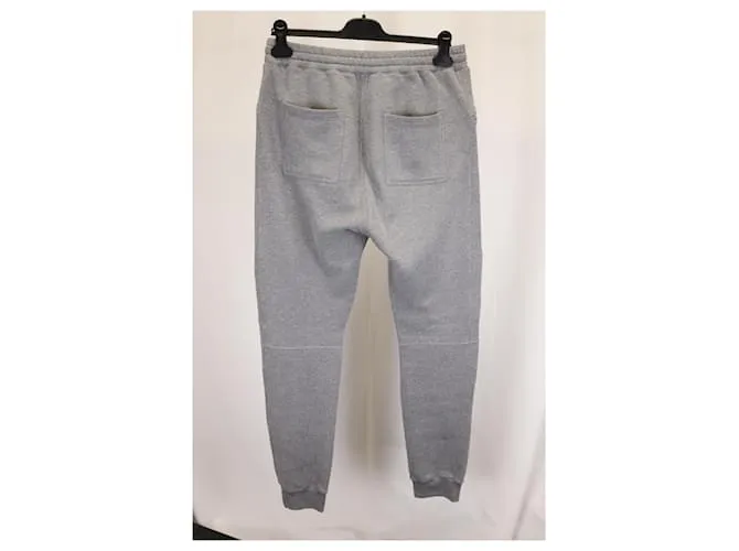 Pantalones de chándal Biker Balmain en algodón gris 