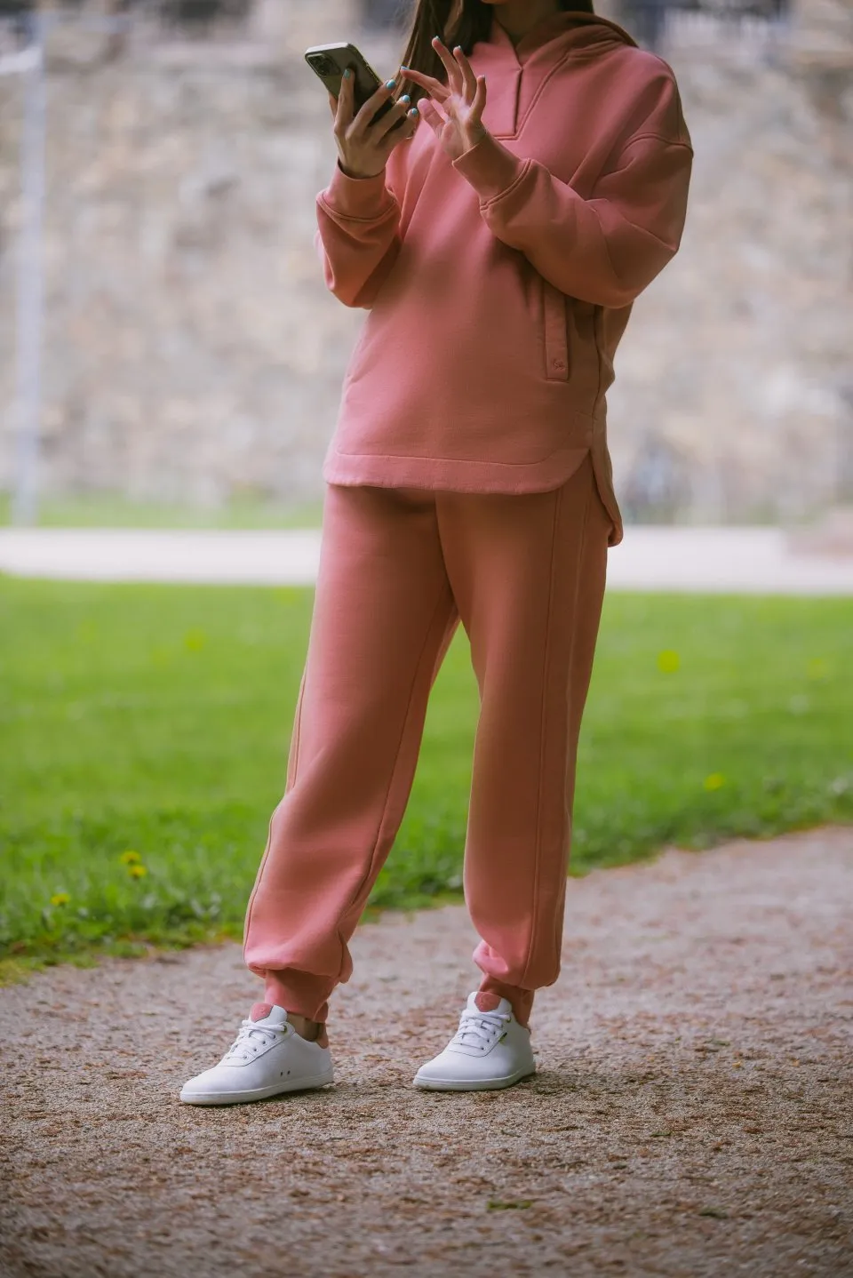 PANTALONES DE DEPORTE PARA MUJER BE LENKA ESSENTIALS  SALMON PINK