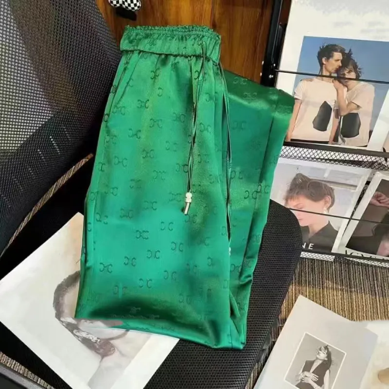 Pantalones de diseño para mujeres Pantalones de lujo High Elastic Pant Damas de la cintura LOGO Ropa impresa Pantalones de chánd