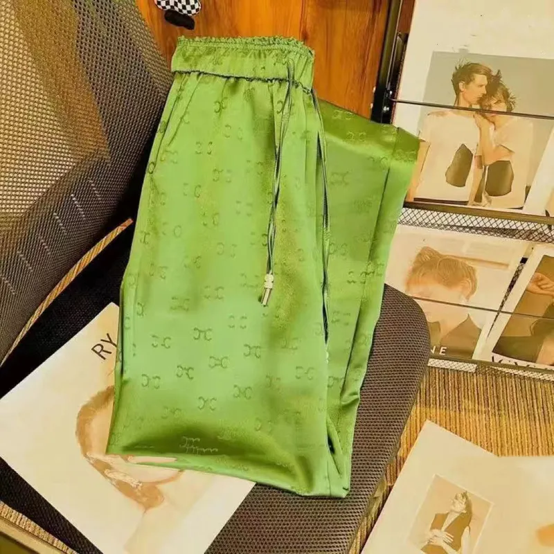 Pantalones de diseño para mujeres Pantalones de lujo High Elastic Pant Damas de la cintura LOGO Ropa impresa Pantalones de chánd