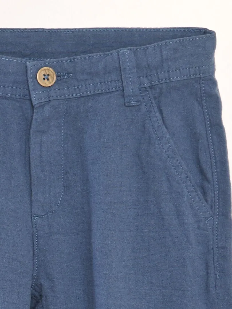PANTALóN CHINO LIGERO  AZUL