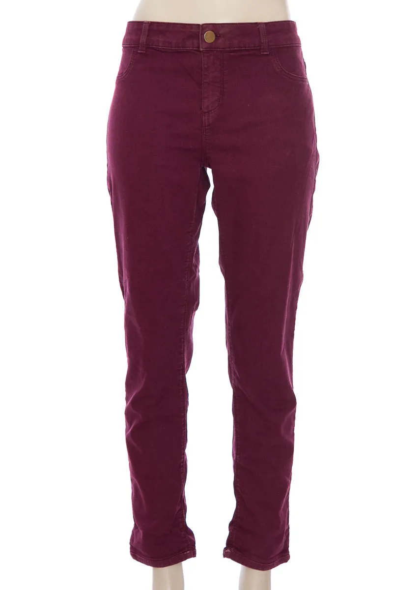 PANTALóN COLOR VINOTINTO  OASIS