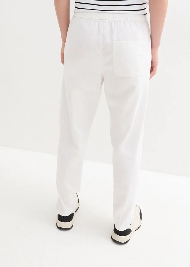 Pantalón de lino Blanco