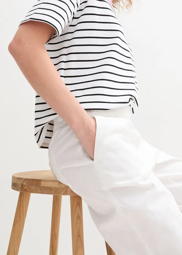 Pantalón de lino Blanco