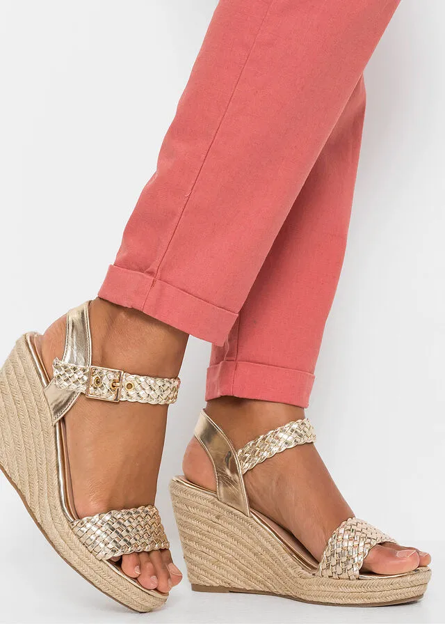 Pantalón de lino Ruibarbo