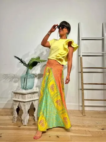 Pantalón Palazzo Estampado GINGBA 11