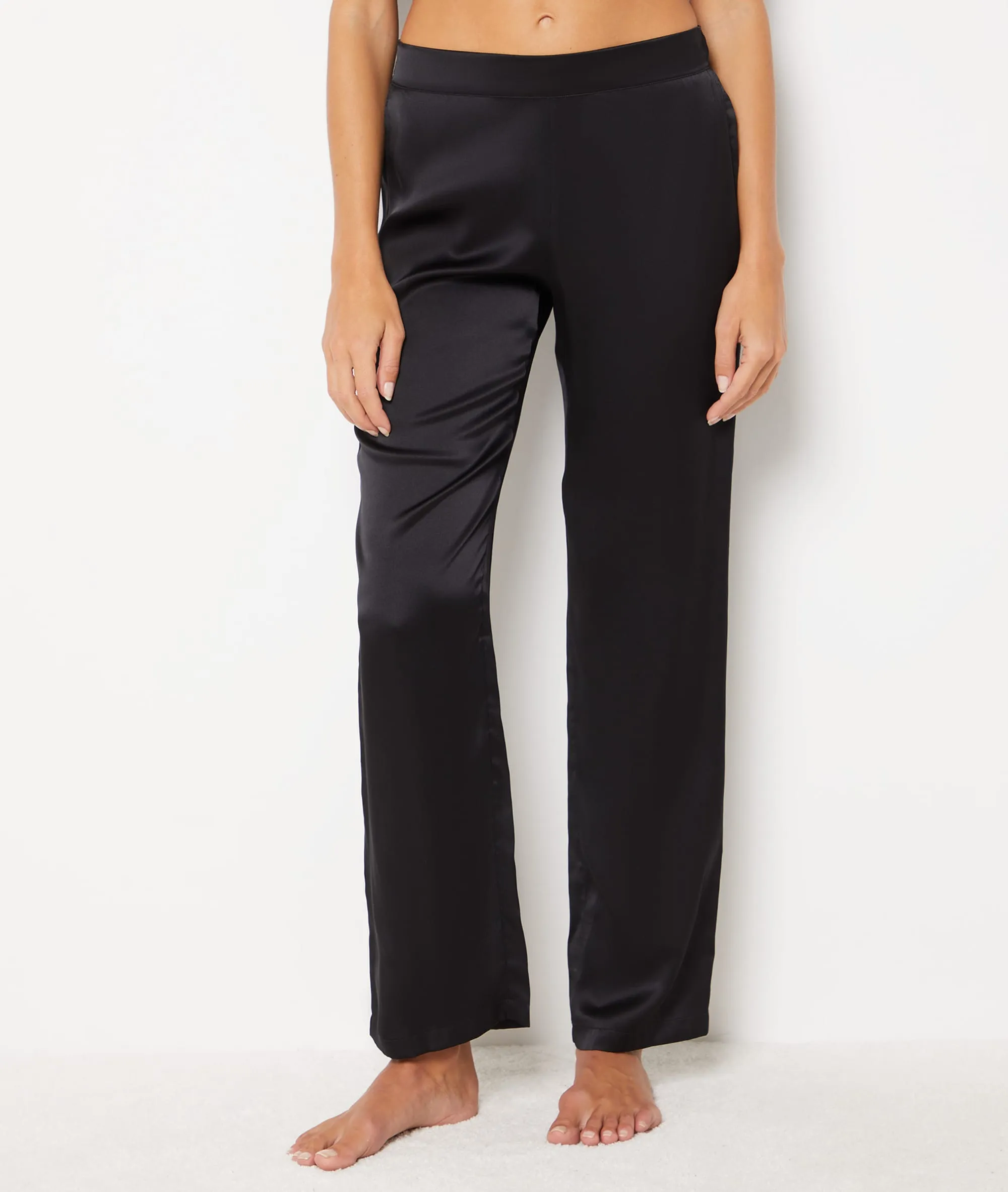 PANTALóN PIJAMA DE SEDA PEARLY NOIR  ETAM
