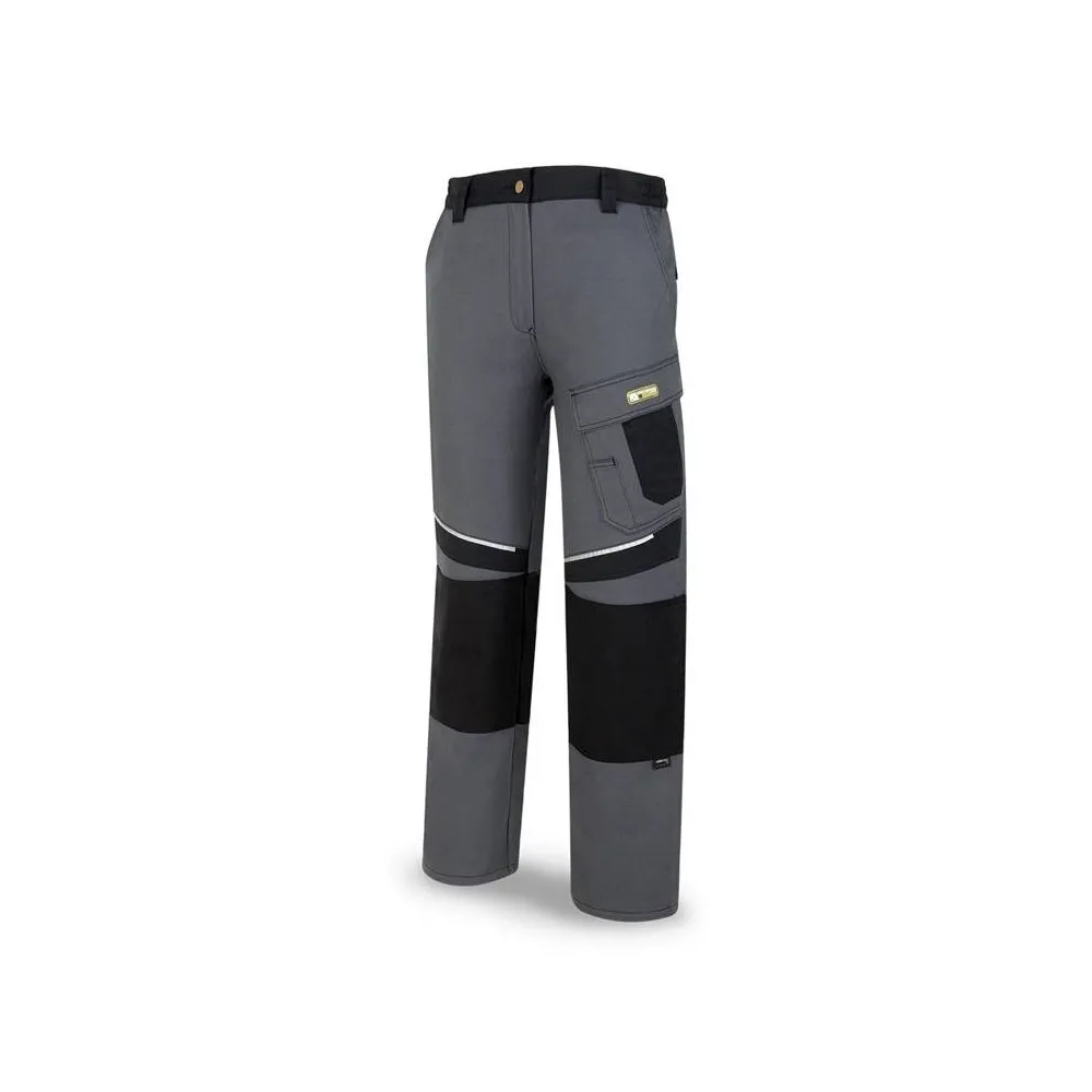 Pantalón tergal canvas 245 g. Color gris/negro