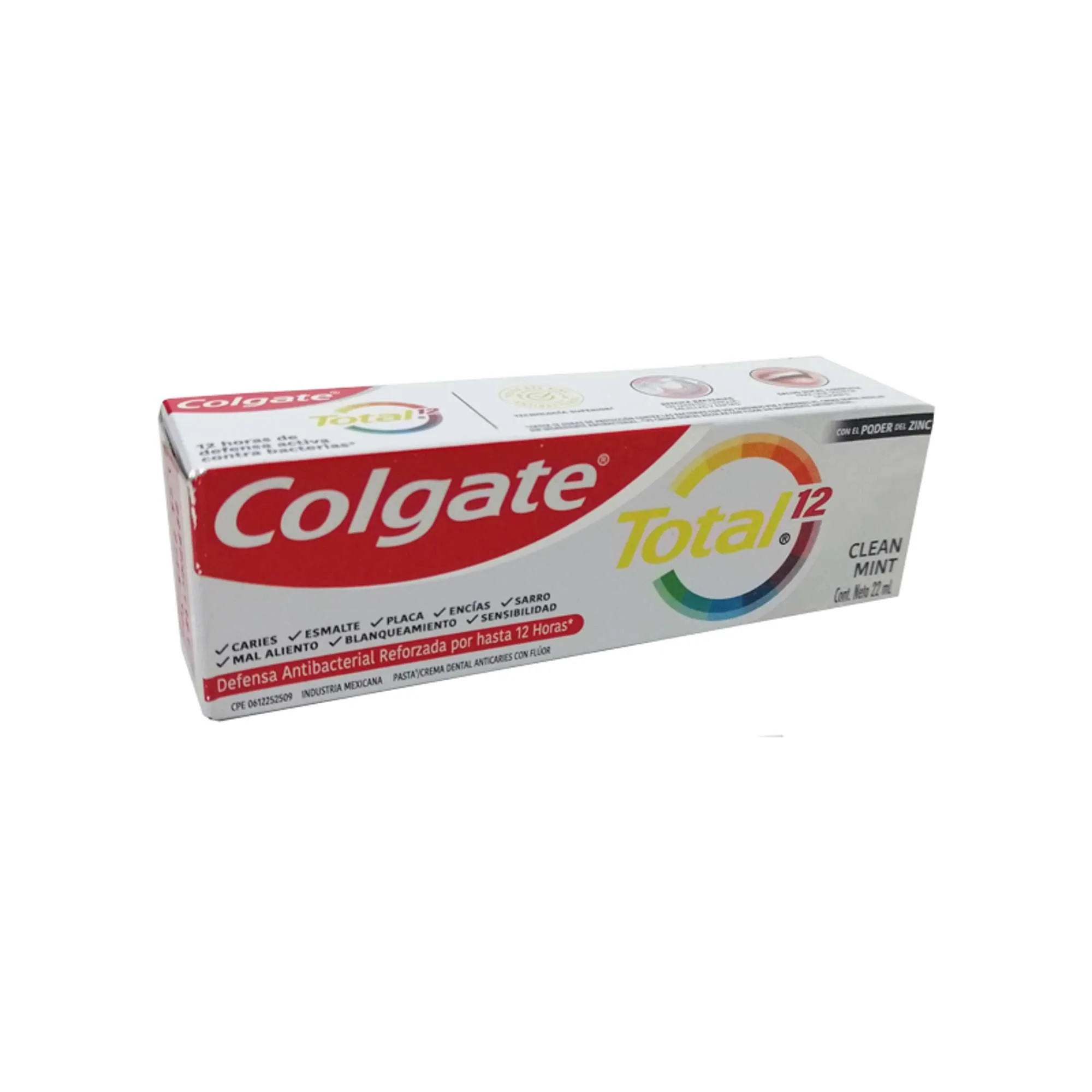 Pasta Dental Total 12 Clean Mint 22 Mililitros