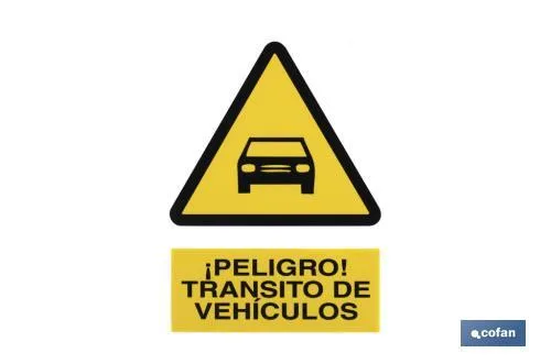 Peligro Tránsito de Vehículos
