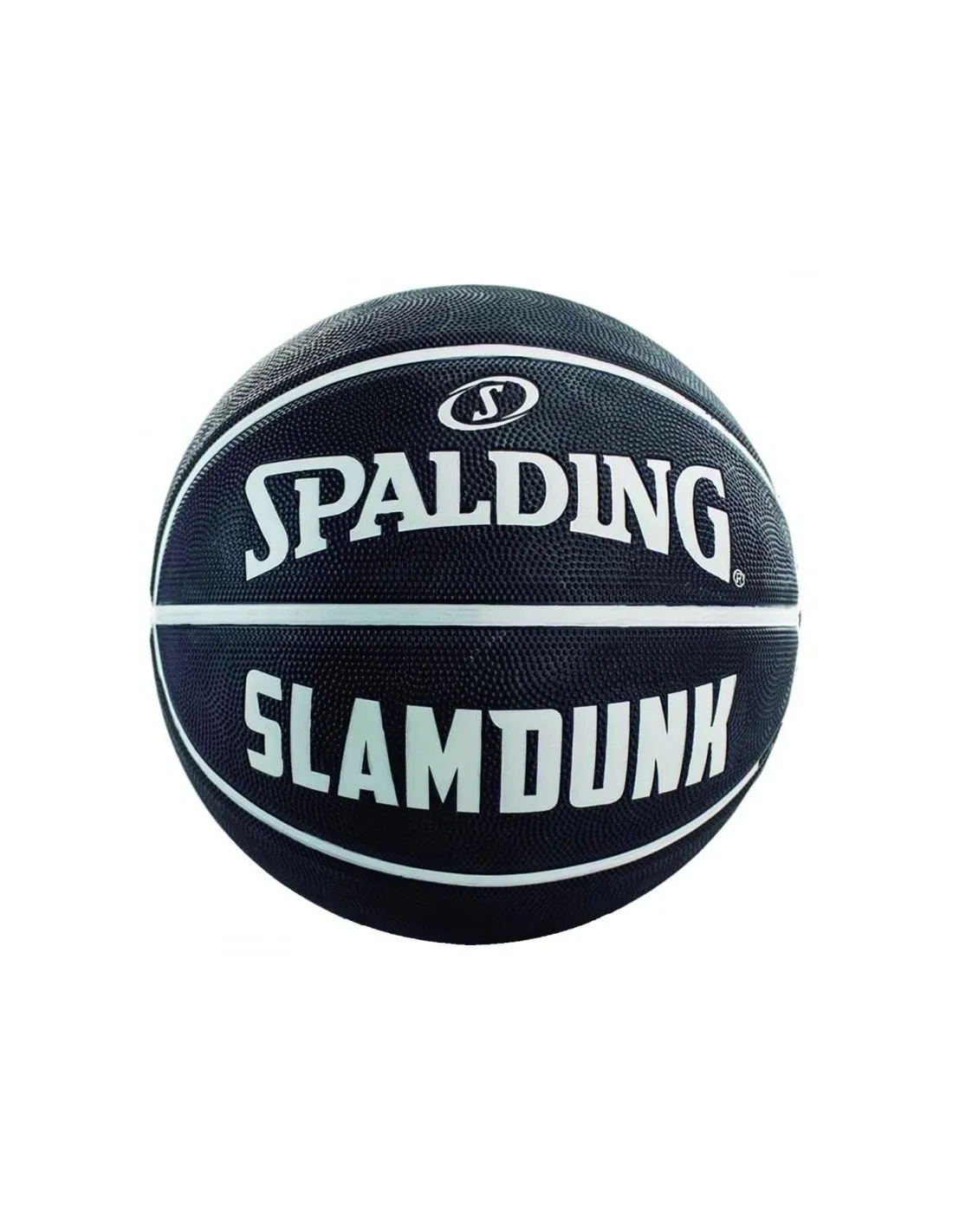 Pelota de Baloncesto Spalding Slam Dunk Black White Sz5 Rubber
