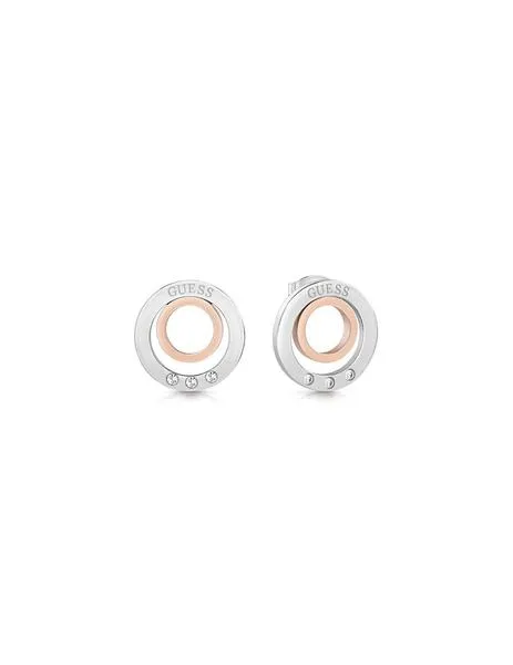 pendientes guess eternals circles bicolor