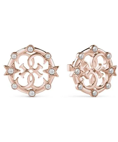 pendientes guess rosetón 4g rose