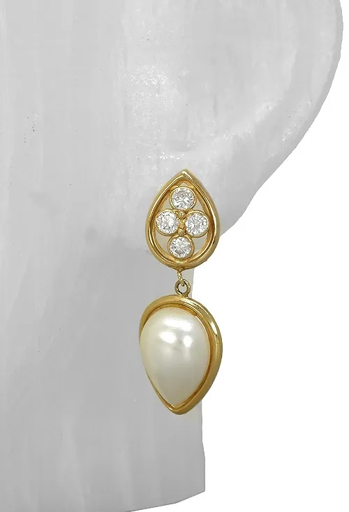 PENDIENTES ORO 18K Y PERLAS PRECIO OUTLET JOYERíA 025_B02655