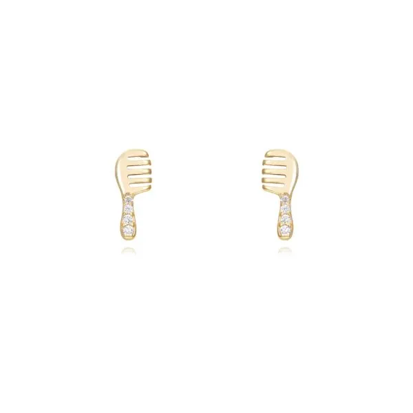 Pendientes Plata Peine Gold