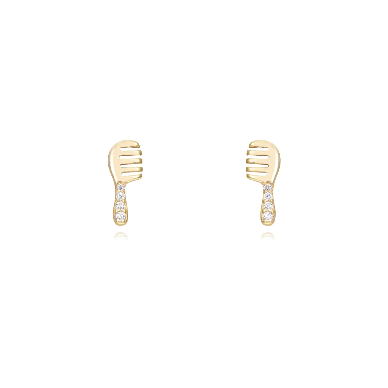 Pendientes Plata Peine Gold