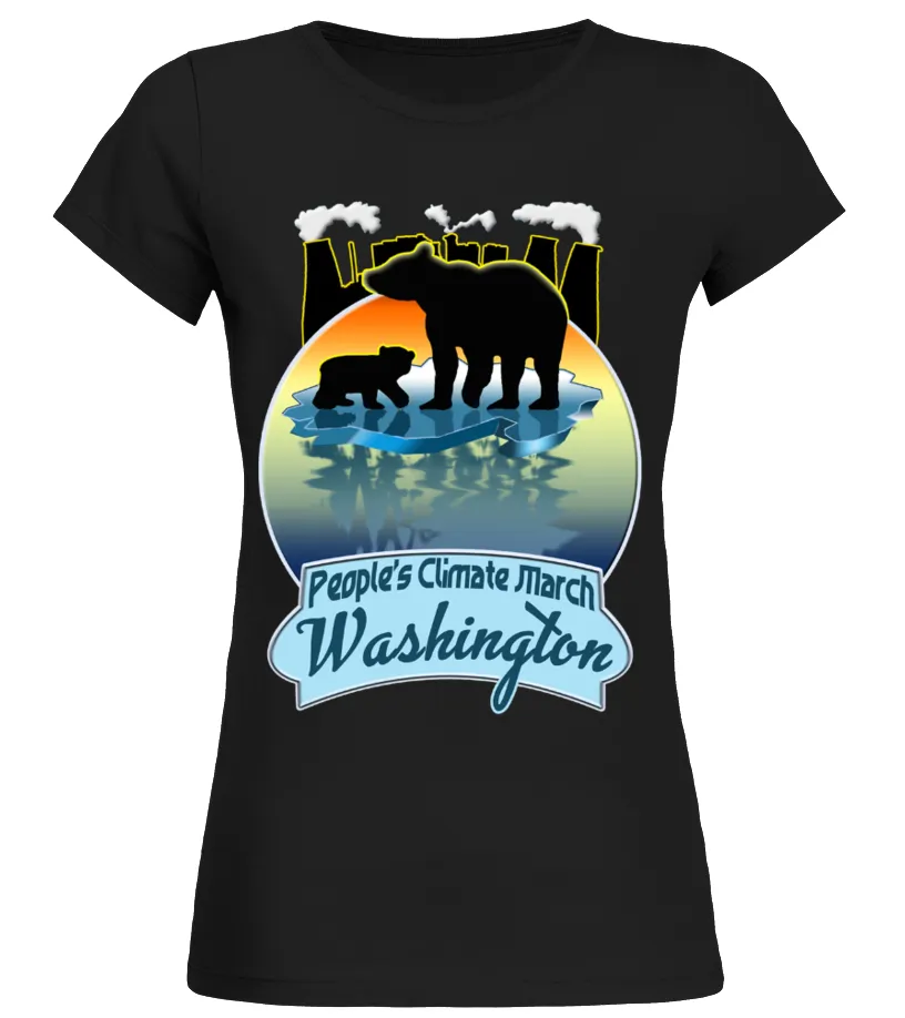 People's Climate Change March Camiseta cuello redondo Mujer