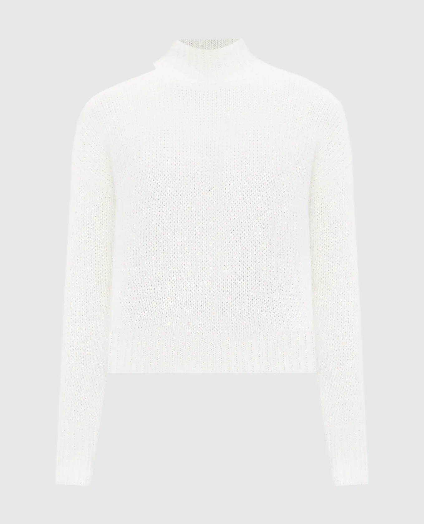 Peserico White angora turtleneck sweater