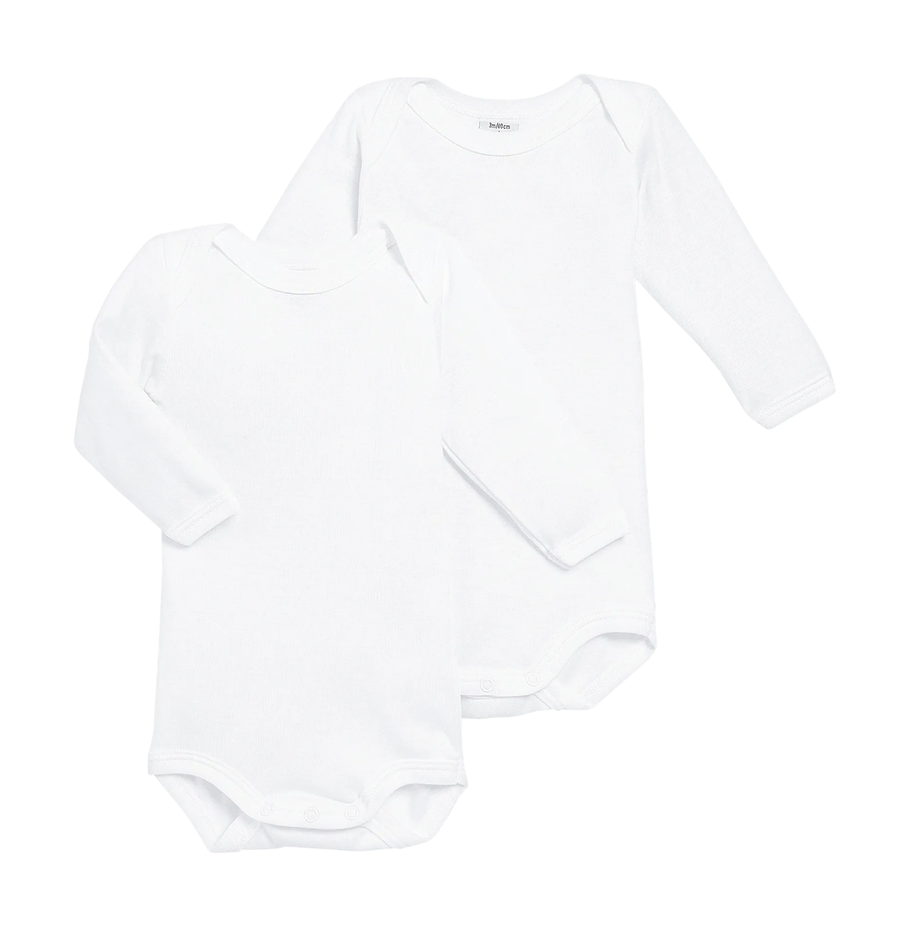 PETIT BATEAU Lote de 2 bodies de algodón en multicolor