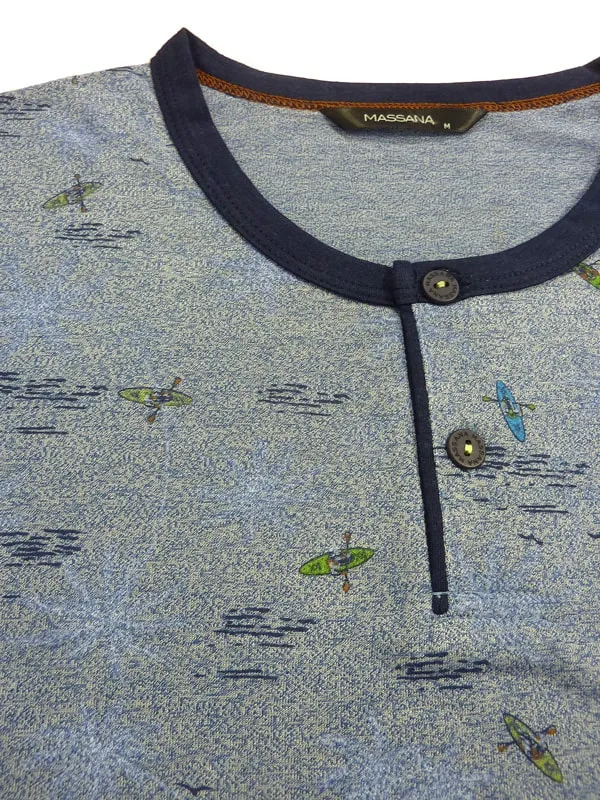 Pijama Massana de verano estampado con piraguas
