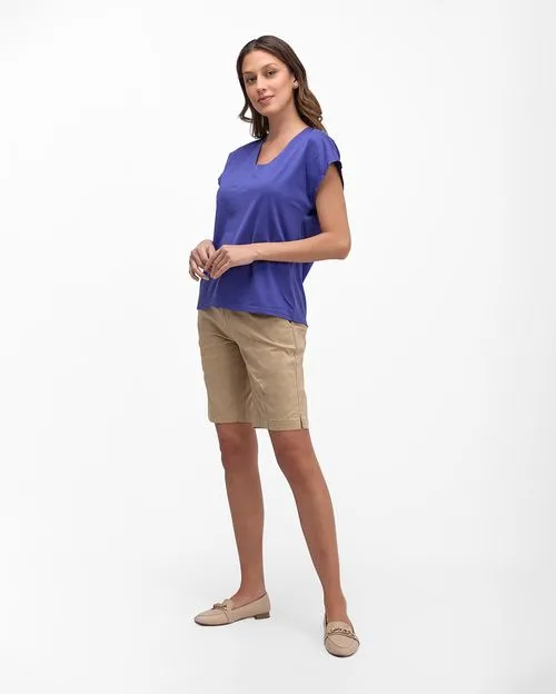Polo Mujer Helen Morado Azulado