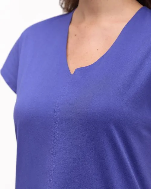 Polo Mujer Helen Morado Azulado