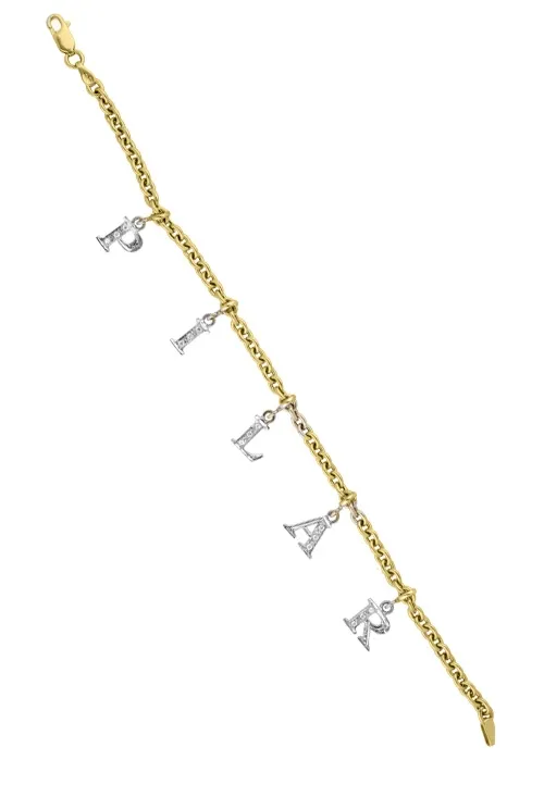 PULSERA ORO BICOLOR NOMBRE PILAR OPORTUNIDAD 101_PP3B5