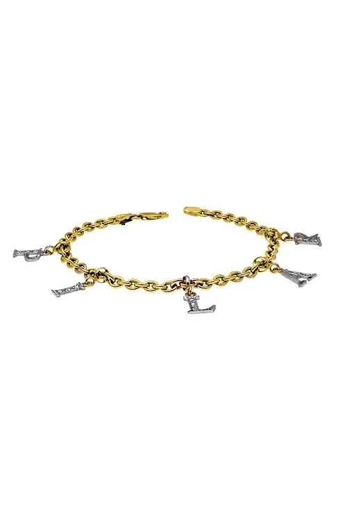 PULSERA ORO BICOLOR NOMBRE PILAR OPORTUNIDAD 101_PP3B5