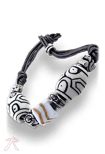 Pulsera plata, con abalorio. 200_ABAL13
