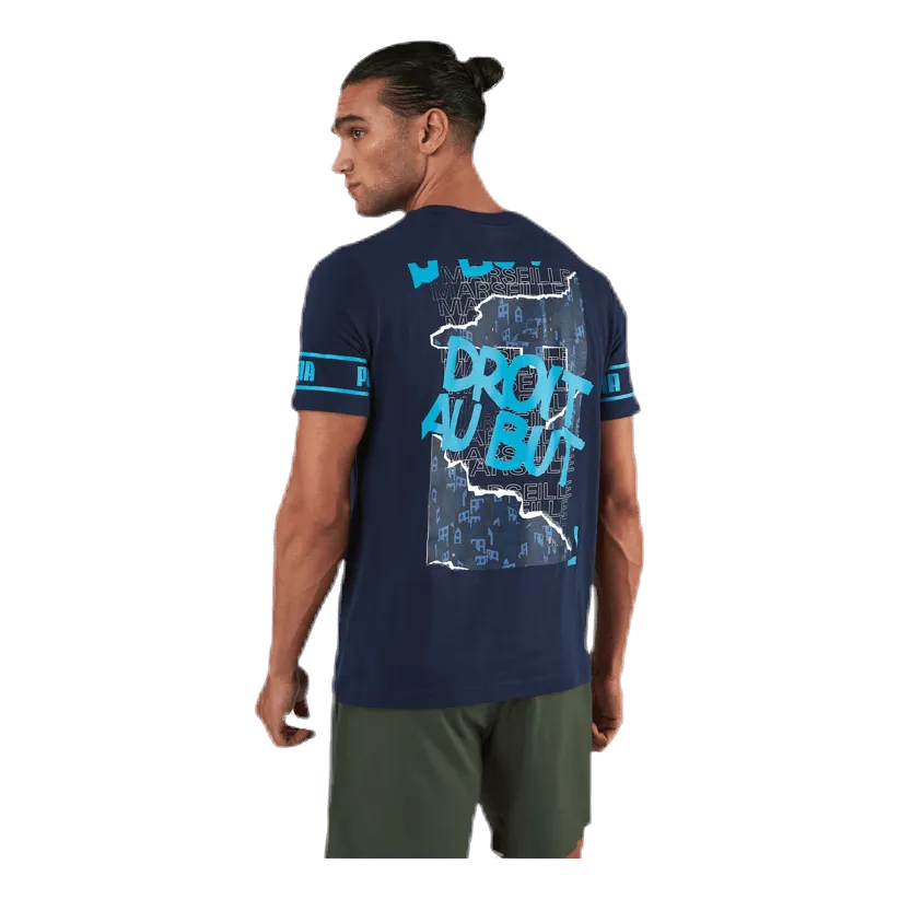 Puma Olympique Marseille Culture Tee II Blue
