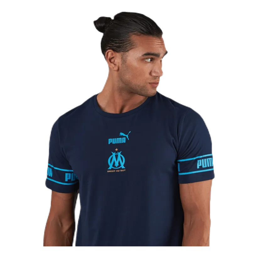 Puma Olympique Marseille Culture Tee II Blue