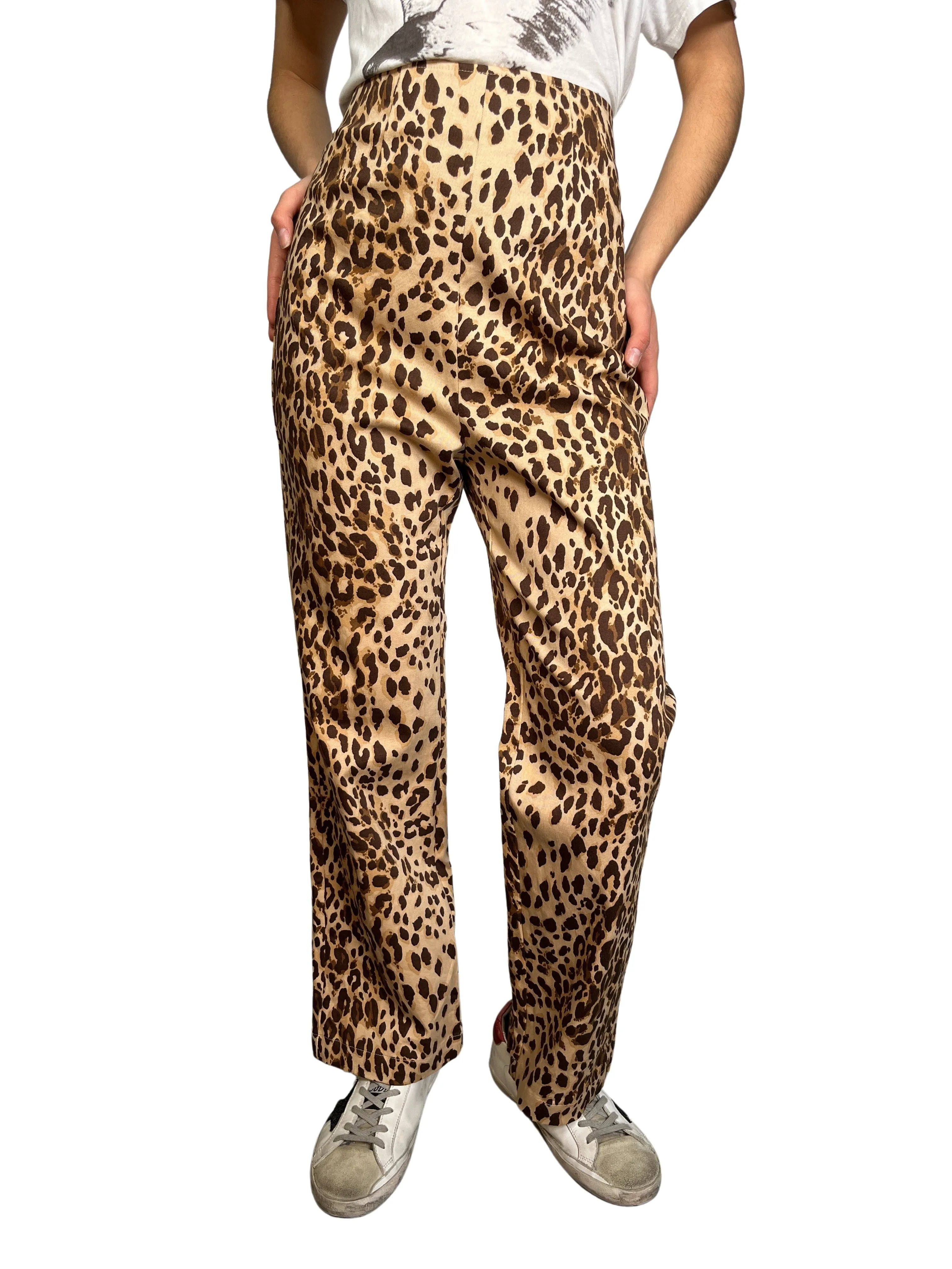 REFORMATION Pantalón Animal Print