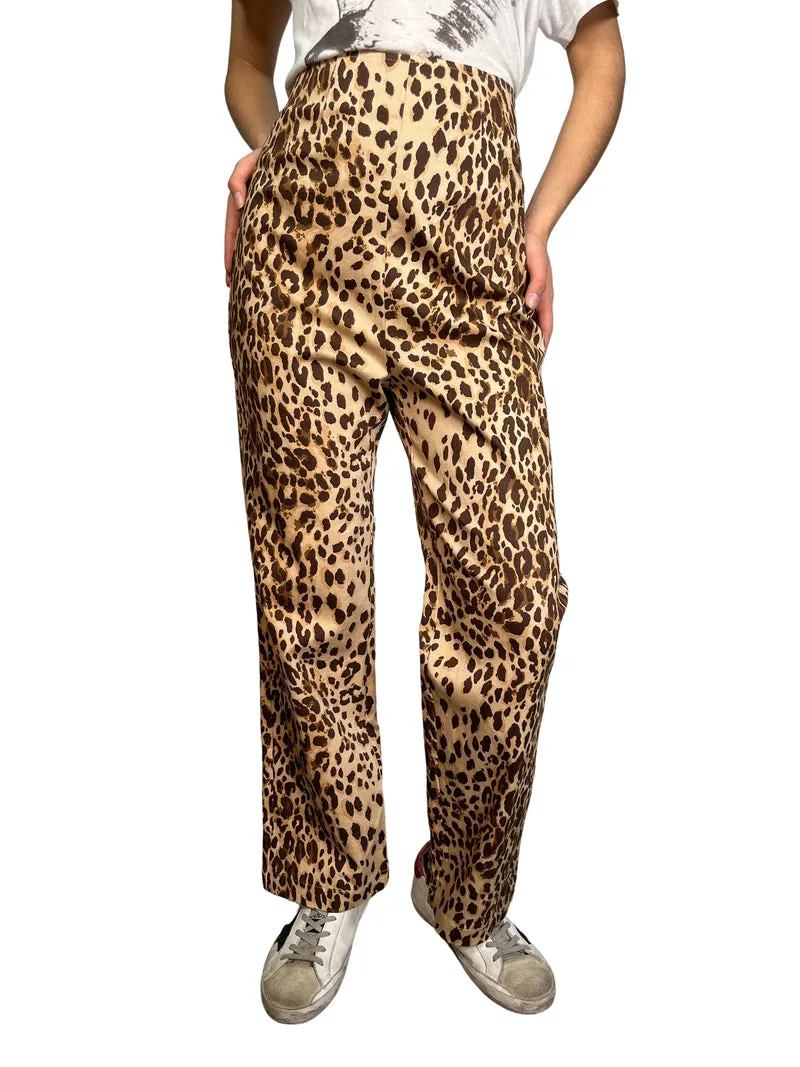 REFORMATION Pantalón Animal Print