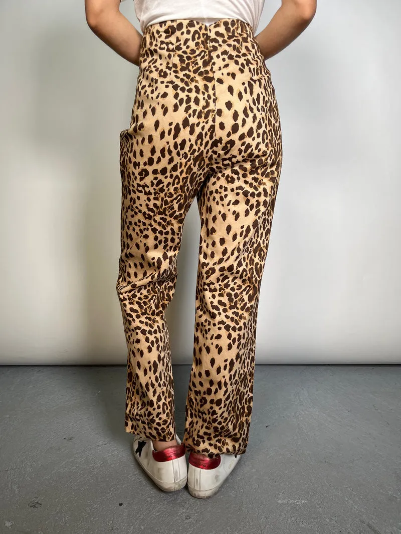 REFORMATION Pantalón Animal Print