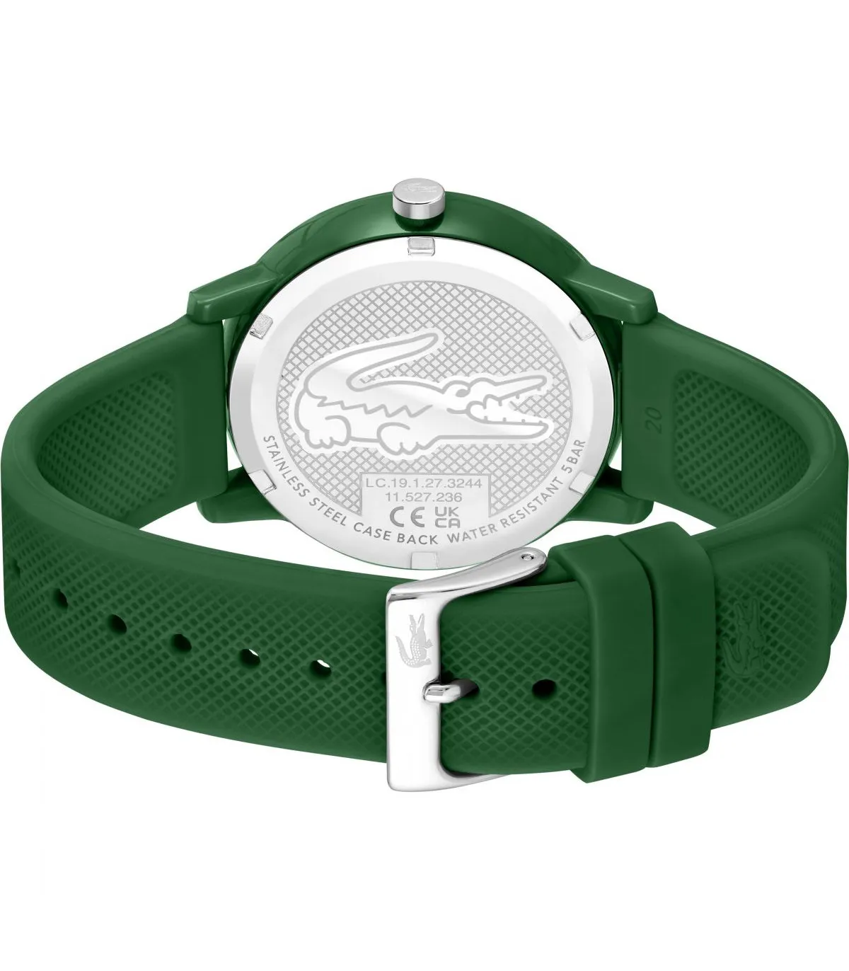 RELOJ LACOSTE 12.12 UNISEX SILICONA VERDE ANALóGICO  2011170