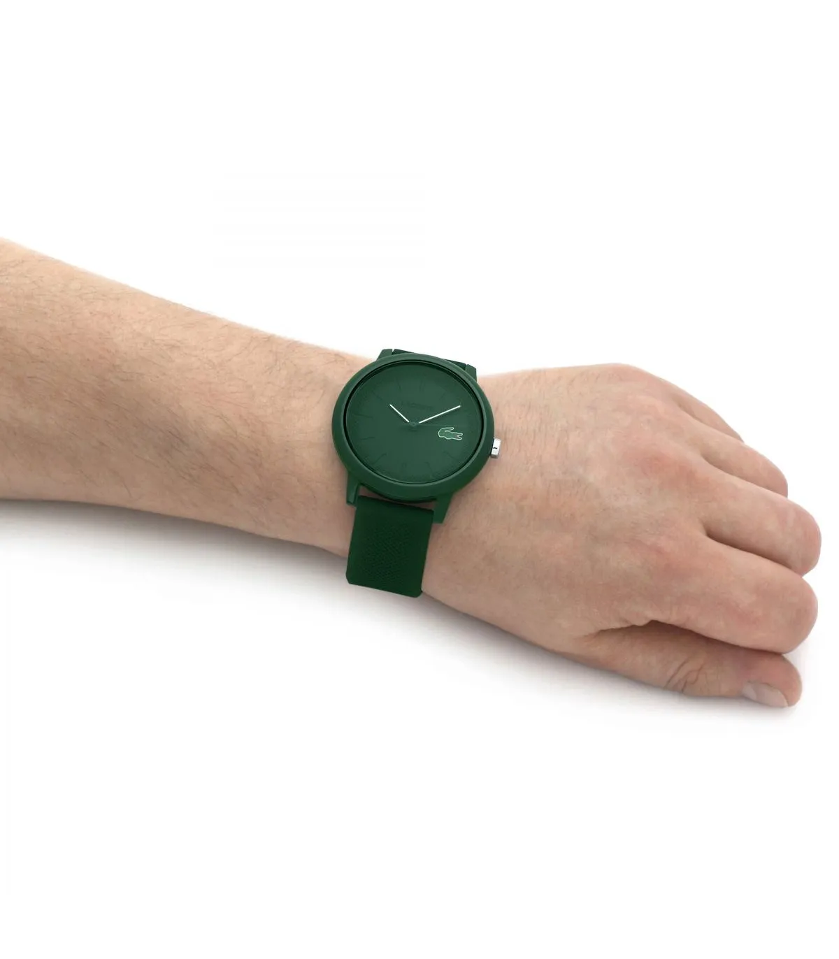 RELOJ LACOSTE 12.12 UNISEX SILICONA VERDE ANALóGICO  2011170