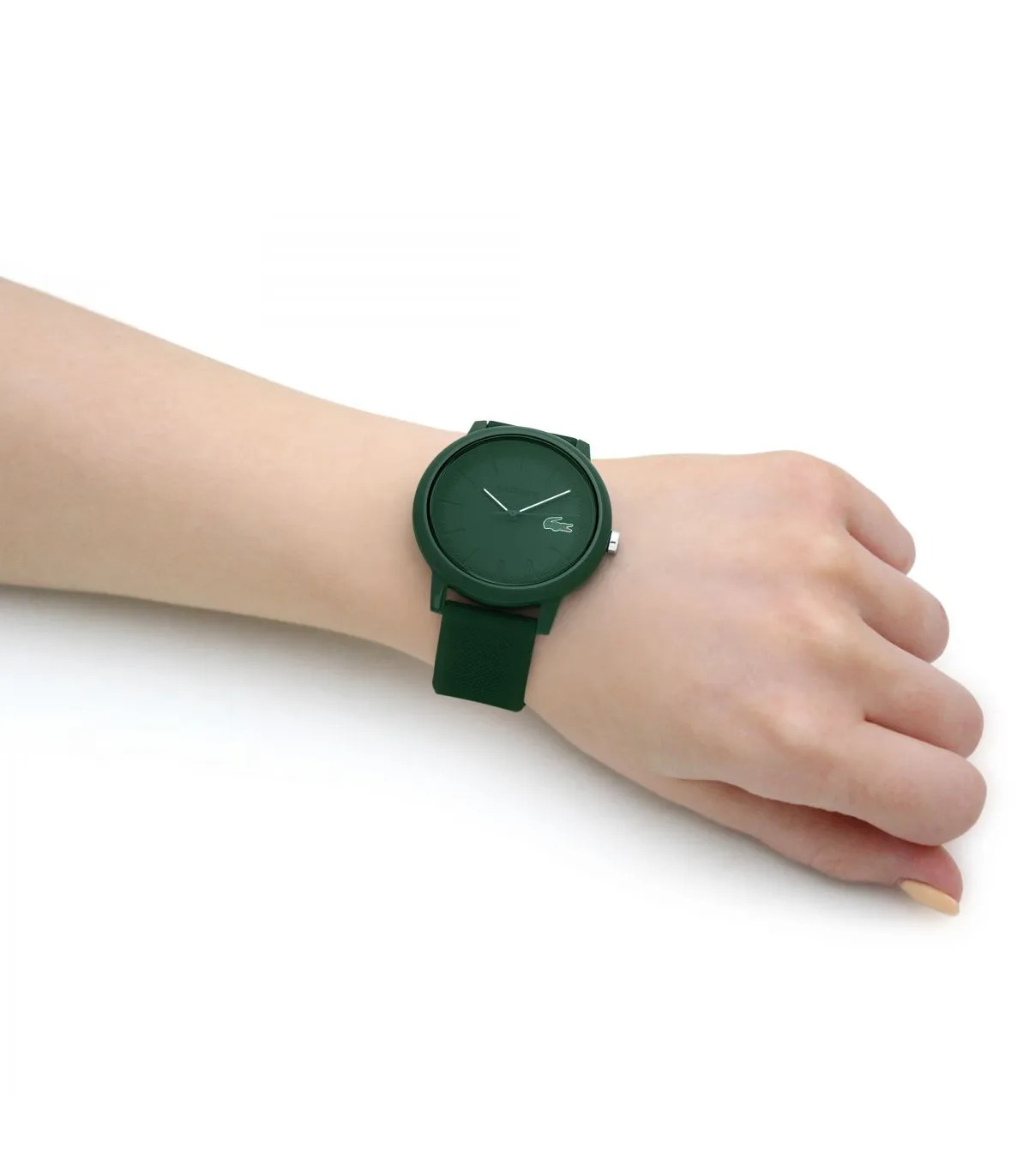 RELOJ LACOSTE 12.12 UNISEX SILICONA VERDE ANALóGICO  2011170