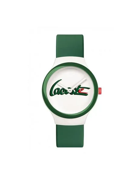 reloj lacoste silicon green