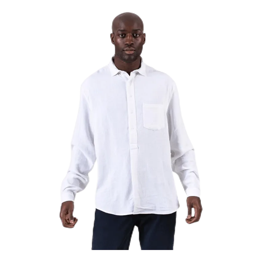 Resteröds Pop Over Shirt White