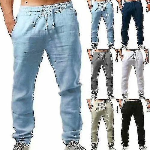 Ropa de algodón casual para hombres Pantalones sueltos de harén Playa Yoga Pantalones hippies