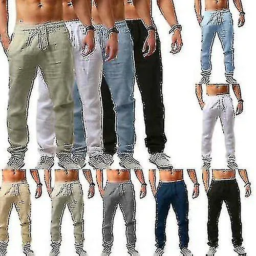 Ropa de algodón casual para hombres Pantalones sueltos de harén Playa Yoga Pantalones hippies