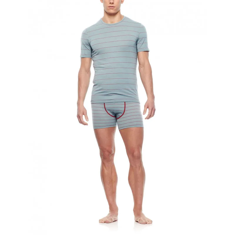 Ropa interior técnica ICEBREAKER Anatomica Ss Crewe (black/monsoon) Hombre