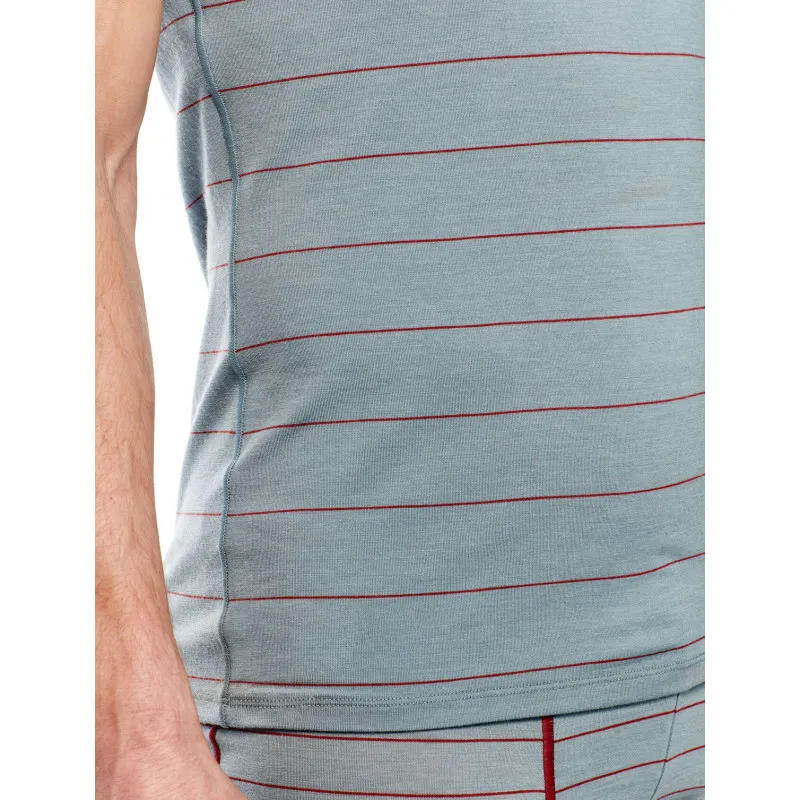 Ropa interior técnica ICEBREAKER Anatomica Ss Crewe (black/monsoon) Hombre